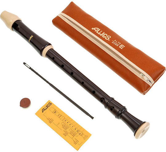 Aulos Alto Plastic Recorder 209B F-Alto Robin Baroque Brown