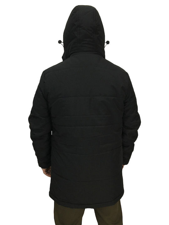 Rebase Men's Winter Parka Jacket Black