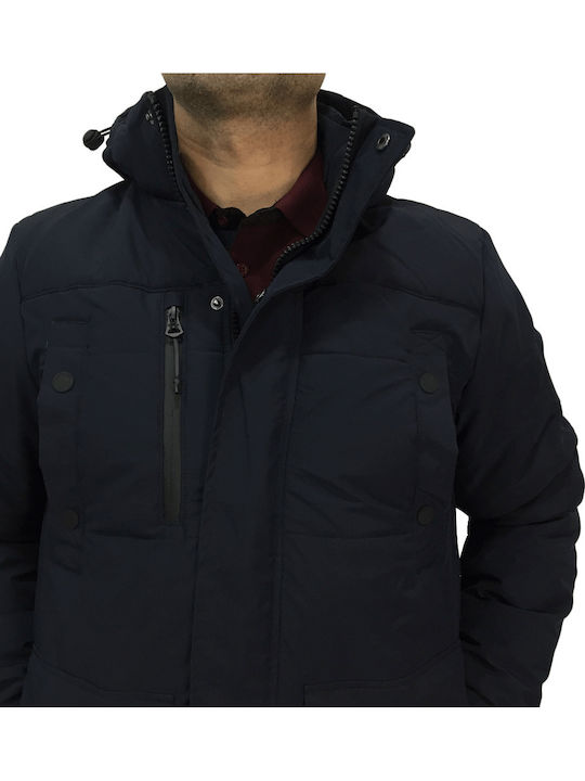 Winter Jacket Parka Navy Blue