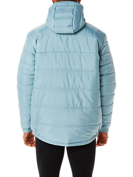 ASICS Men's Winter Puffer Jacket Light Blue