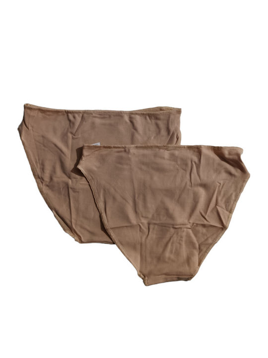 Femei Slip 2Pack fără cusături Bej