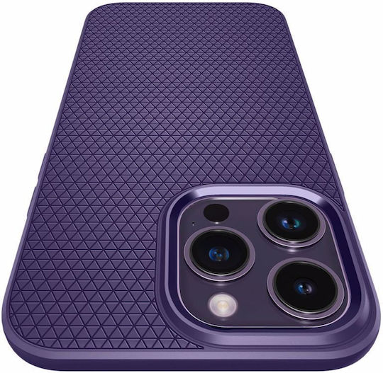 Spigen Liquid Air Umschlag Rückseite Silikon Deep Purple (iPhone 14 Pro)