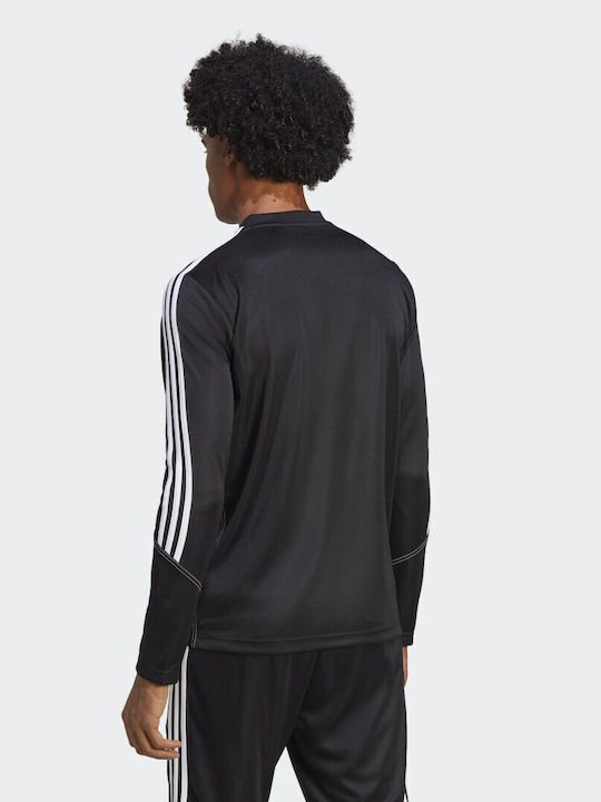 Adidas Tiro 23 Club Ανδρική Μπλούζα με Φερμουάρ Μακρυμάνικη Μαύρη