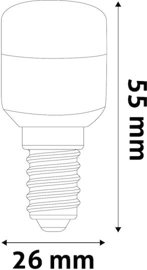 Avide ABT26NW-1.3W LED-Lampe 1.3W für Fassung E14 und Form T26 Naturweiß 150lm