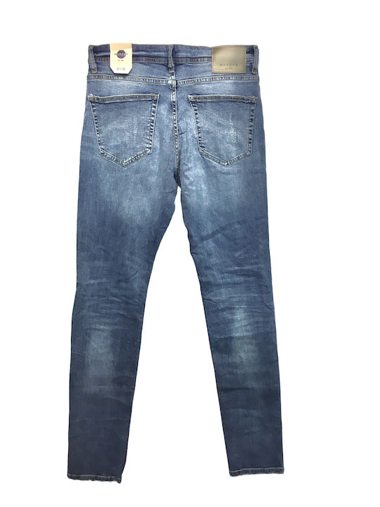 Marcus Ανδρικό Denim Cutler Ripped 2170 Slim Fit Ανοιχτό Μπλε