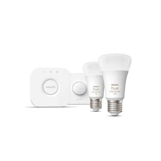 Philips HueWCA Умна LED Лампа 9W за Цокъл E27 и Форма A60 RGB