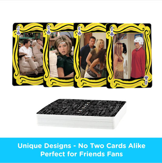 Aquarius Collectible Playing Cards Friends Laminated for Poker Black