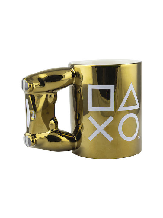 Paladone Playstation Gold Controller Κούπα Κεραμική Χρυσή