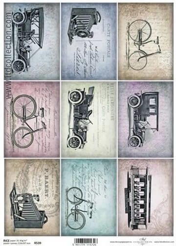 ITD Collection Retro Ριζόχαρτο Decoupage
