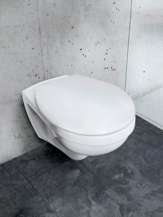 Wenko Plastic Toilet Seat White Vorno Neo 46cm