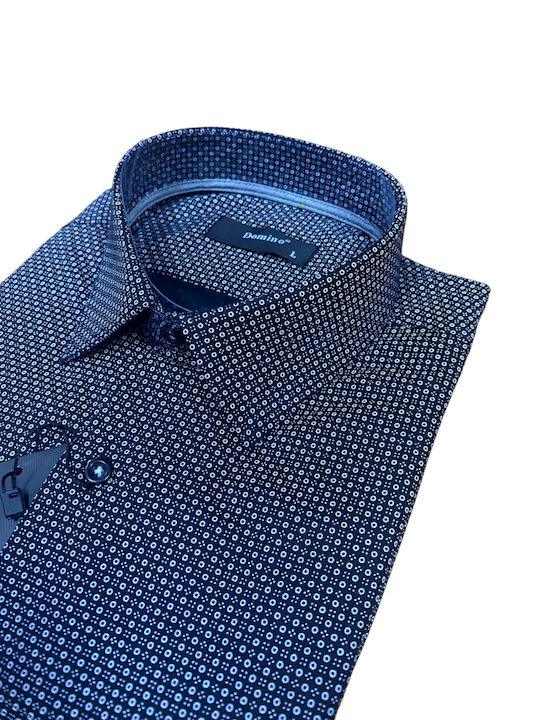 Domino 32103 Men's shirt with black pattern