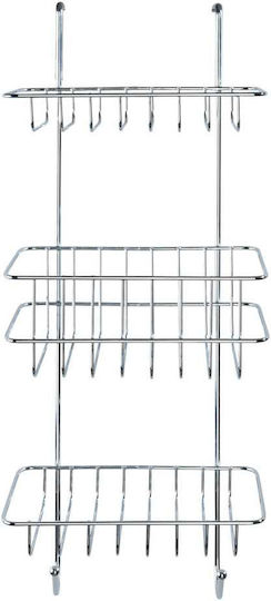 Wenko Revigo Стенен Рафт за баня Метален с 3 рафта 22.5x18.5x57см Бял