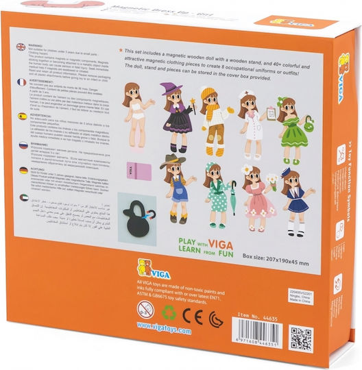Viga Toys Magnetic Construction Toy Dress Up