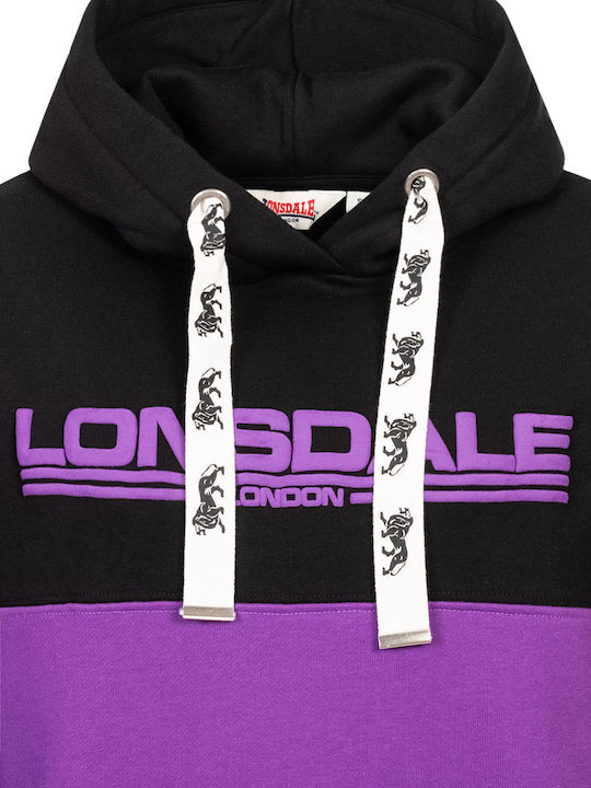 Long Women's Sweatshirt Hooded Purple