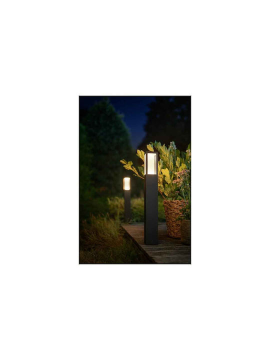 Philips Waca Post Outdoor Floor Lamp 8W with Warm White Light IP44 Black