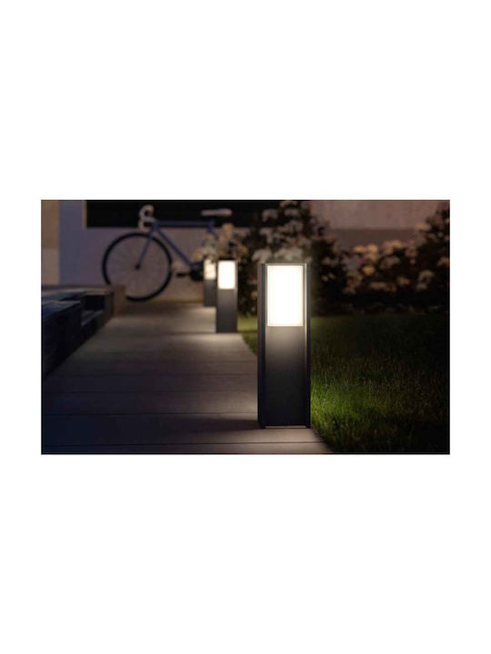 Philips Turaco Outdoor Floor Lamp Small Post 9W IP44 for E27 Socket Black