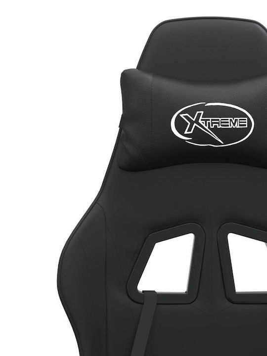 vidaXL 3143886 Καρέκλα Gaming Δερματίνης με Υποπόδιο Μαύρο