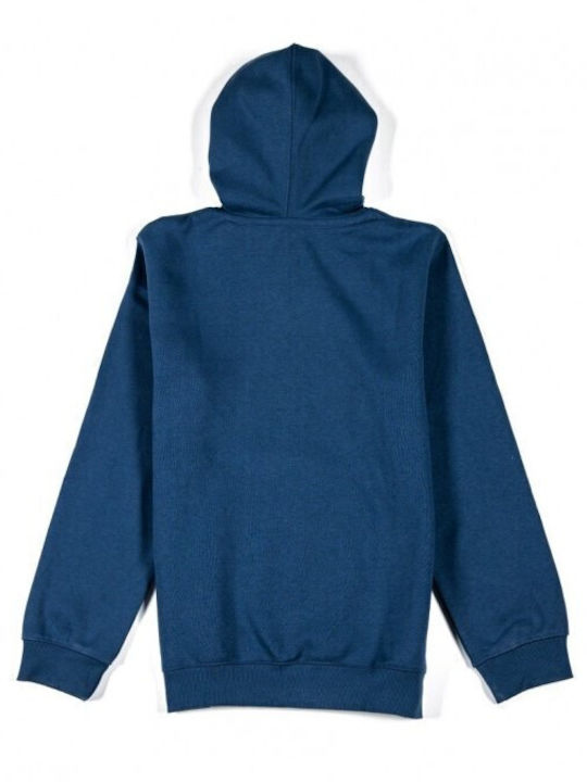 Russell Athletic Kinder Sweatshirt mit Kapuze und Taschen Blau