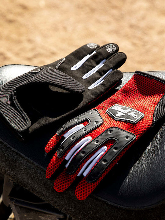 Biltwell Anza Herren Motorradhandschuhe 4 Jahreszeiten Red