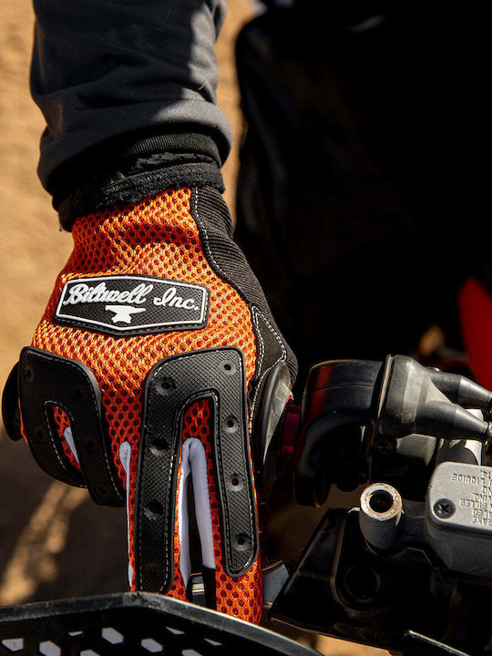 Biltwell Anza Men's Motorcycle Gloves All Seasons Orange