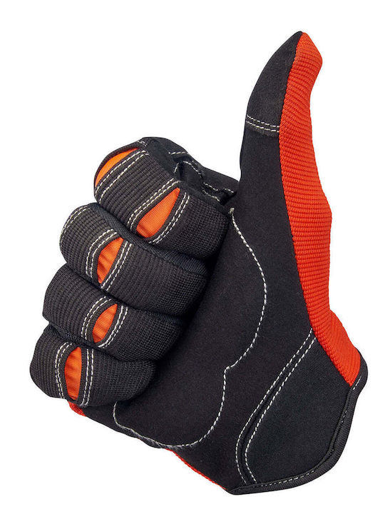 Biltwell Moto Summer Men's Motorcycle Gloves Orange/Black