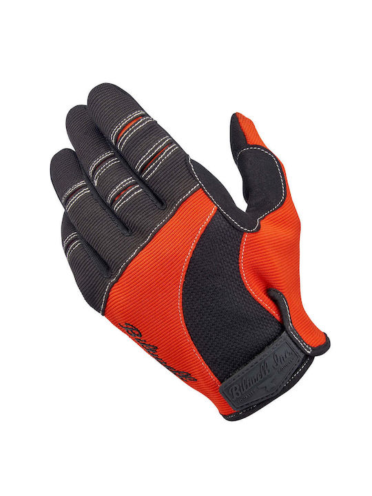 Biltwell Moto Summer Men's Motorcycle Gloves Orange/Black