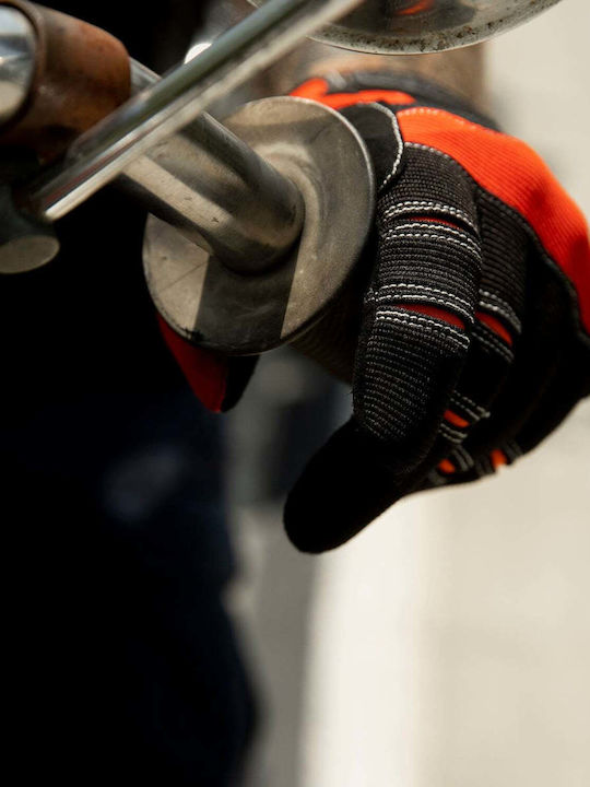 Biltwell Moto Summer Men's Motorcycle Gloves Orange/Black