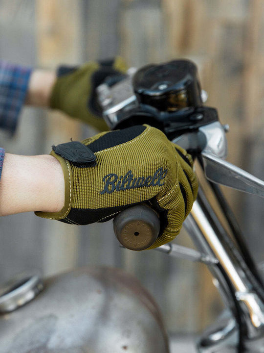 Biltwell Moto Summer Men's Motorcycle Gloves Olive/Black