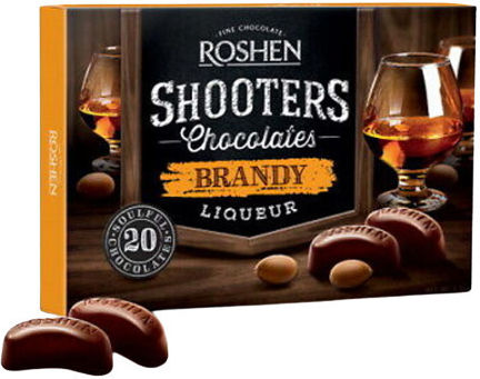 Roshen Shooters Liquor Chocolate Treats Brandy 150gr