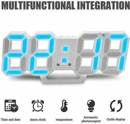 Fashion Uhr Tischuhren Digitaluhr LED mit Wecker Rote DS-6609-Rot
