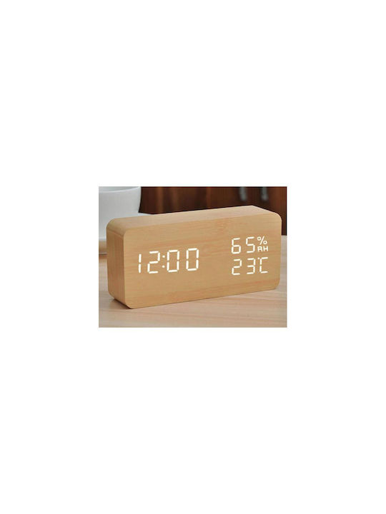 Настолен Часовник с Аларма 15x7x4 см AT00010569