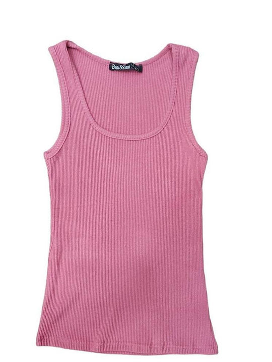 Benissimo Sleeveless Blouse with Bolero Pink - Pink