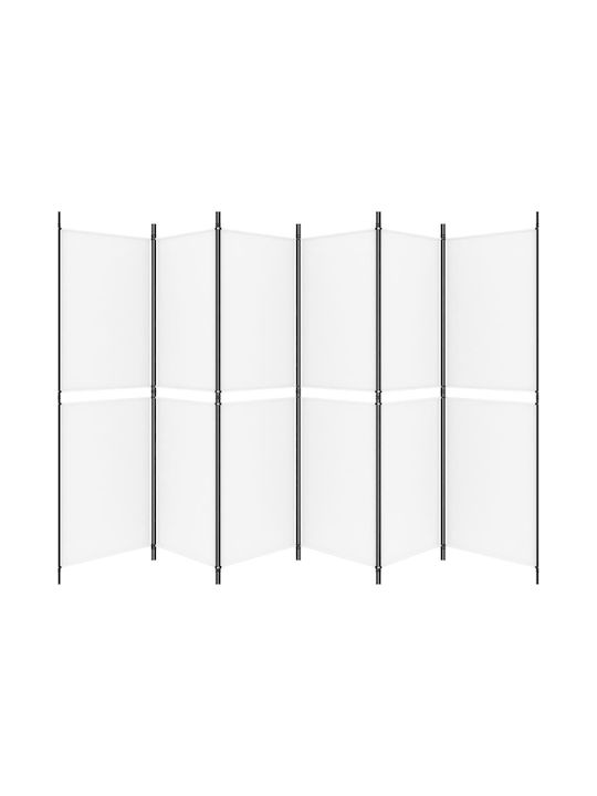 vidaXL Decorative Room Divider Fabric with 6 Panels 300x180cm