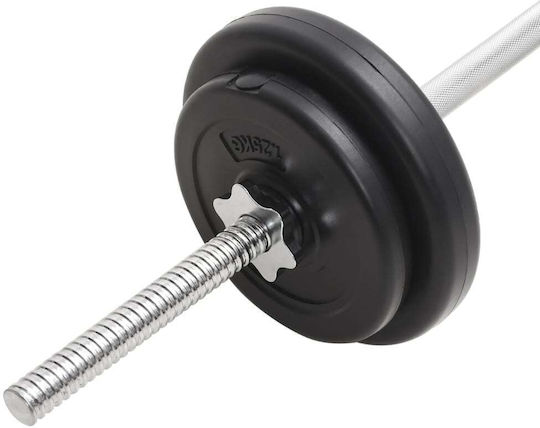 vidaXL Αλτήρες Σετ με Μπάρα Συνολικού Βάρους 30kg
