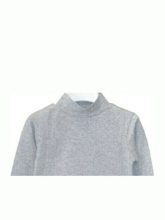 Kids Long-Sleeved Gray Top