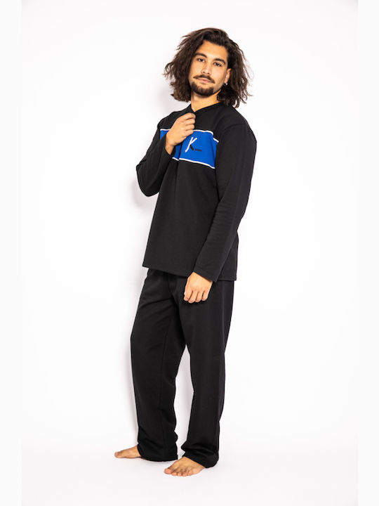 Men's Pajama Sweatshirt KOYOTE "K men" - Black