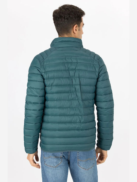 Tiffosi Herren Winter Jacke Puffer Winddicht Grün