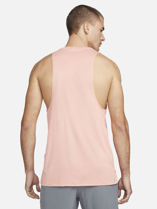 Nike Pro Men's Athletic Short Sleeve Blouse Dri-Fit Pink