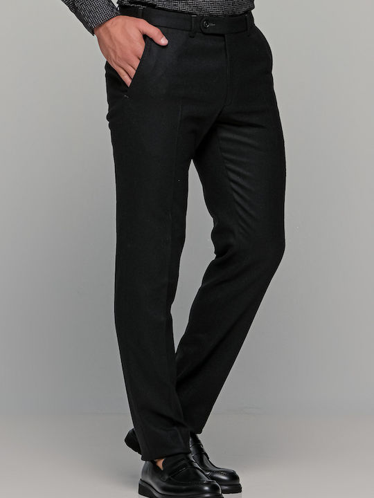 Sergio Trousers Suit in Loose Fit Black