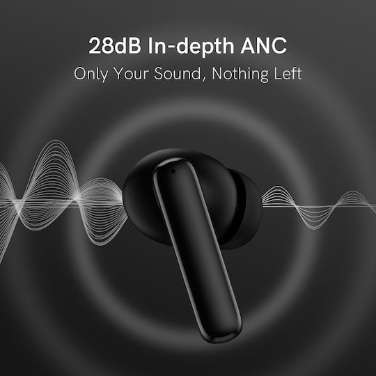QCY T13 ANC In-ear Bluetooth Handsfree Earphones with Sweat Resistance and Charging Case Black