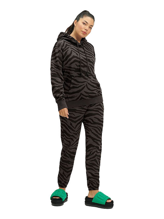 Tatiana Long Women's Sweatshirt Velvet Black