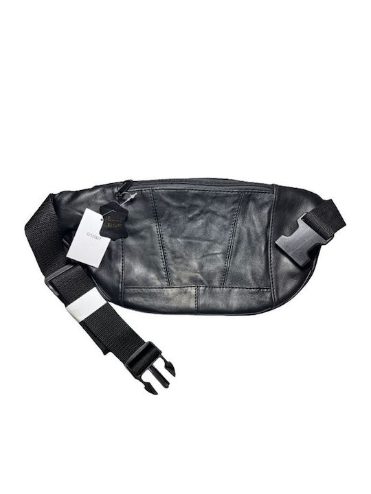 XXL Magazin online pentru bărbați Piele Bum Bag pentru Talie Negru