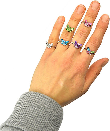 Butterfly Ring Carnival Ring 1pcs (Μiscellaneous Designs/Colors)