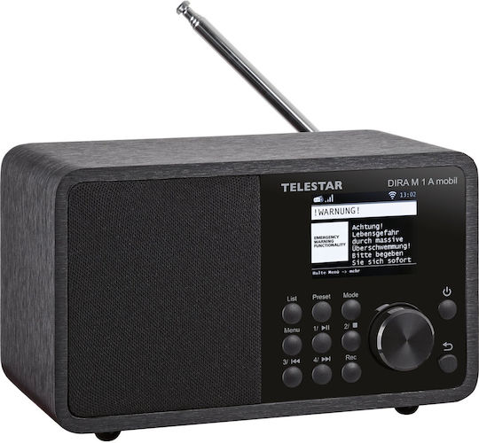 TELESTAR Dira M1 A Mobile Radio de masă Cu alimentare la rețea DAB+ cu Bluetooth și USB Negru