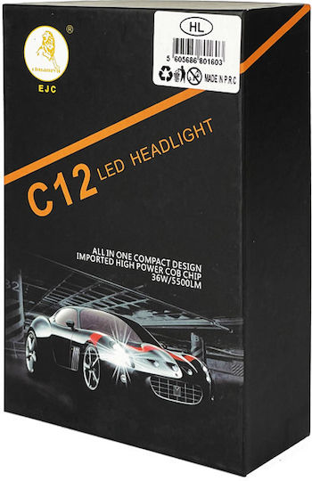 Auto Gs Lamps Car HB3 LED 6000K Cold White 12-24V 36W 1pcs