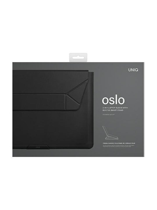 Uniq Oslo Tasche Fall für Laptop 14" Midnight Black
