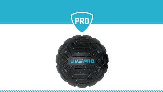 Live Pro Μπάλα Μασάζ 12.4cm 0.24kg σε Μαύρο Χρώμα