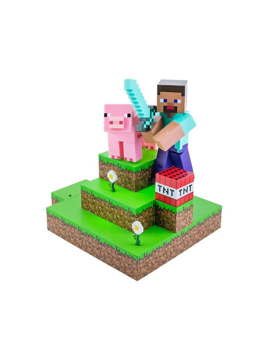 Paladone Lampă decorativă pentru copii Minecraft Multicolor 25x23x30εκ.
