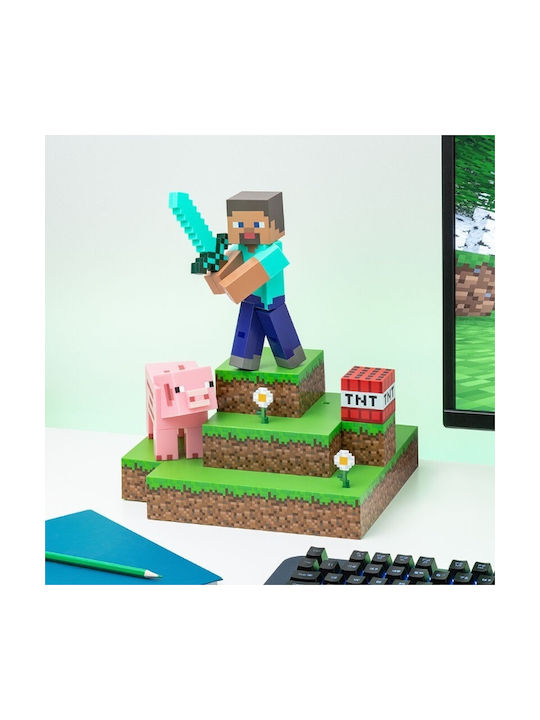 Paladone Lampă decorativă pentru copii Minecraft Multicolor 25x23x30εκ.
