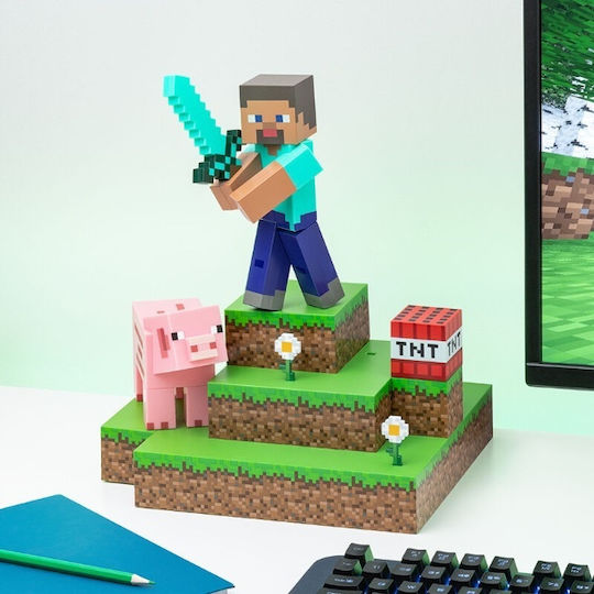 Paladone Kids Decorative Lamp Minecraft Multicolour 25x23x30εκ.